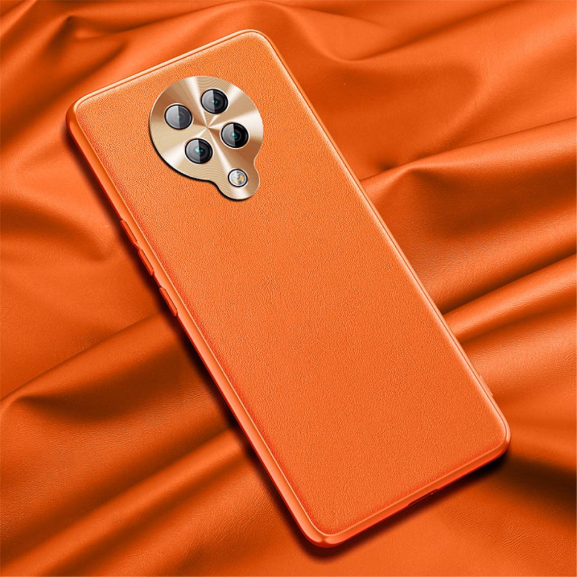 Other - Coque en TPU CD Veins Hybrid Precise Camera Cutout Hole orange pour votre Xiaomi Redmi K30 Pro - Coque, étui smartphone