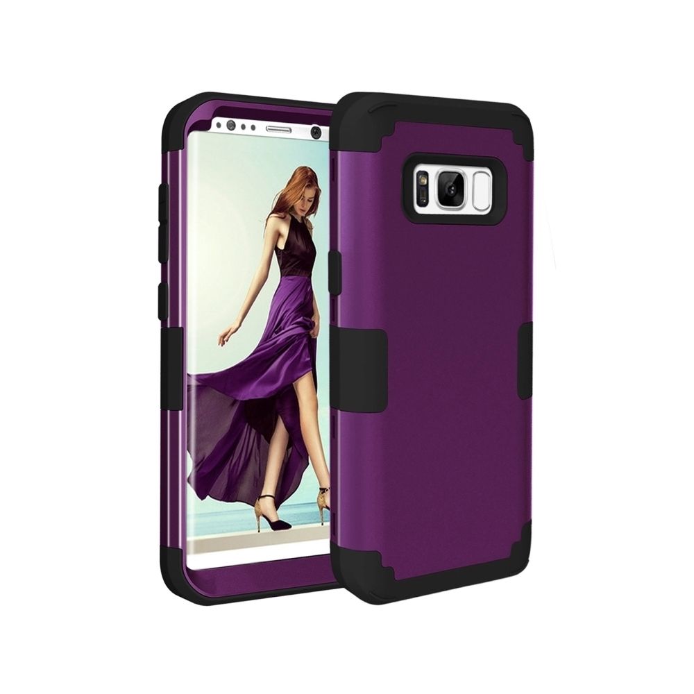 Wewoo - Coque renforcée brun pour Samsung Galaxy S8 + / G9550 Dropproof 3 en 1 manchon en silicone téléphone mobile - Coque, étui smartphone