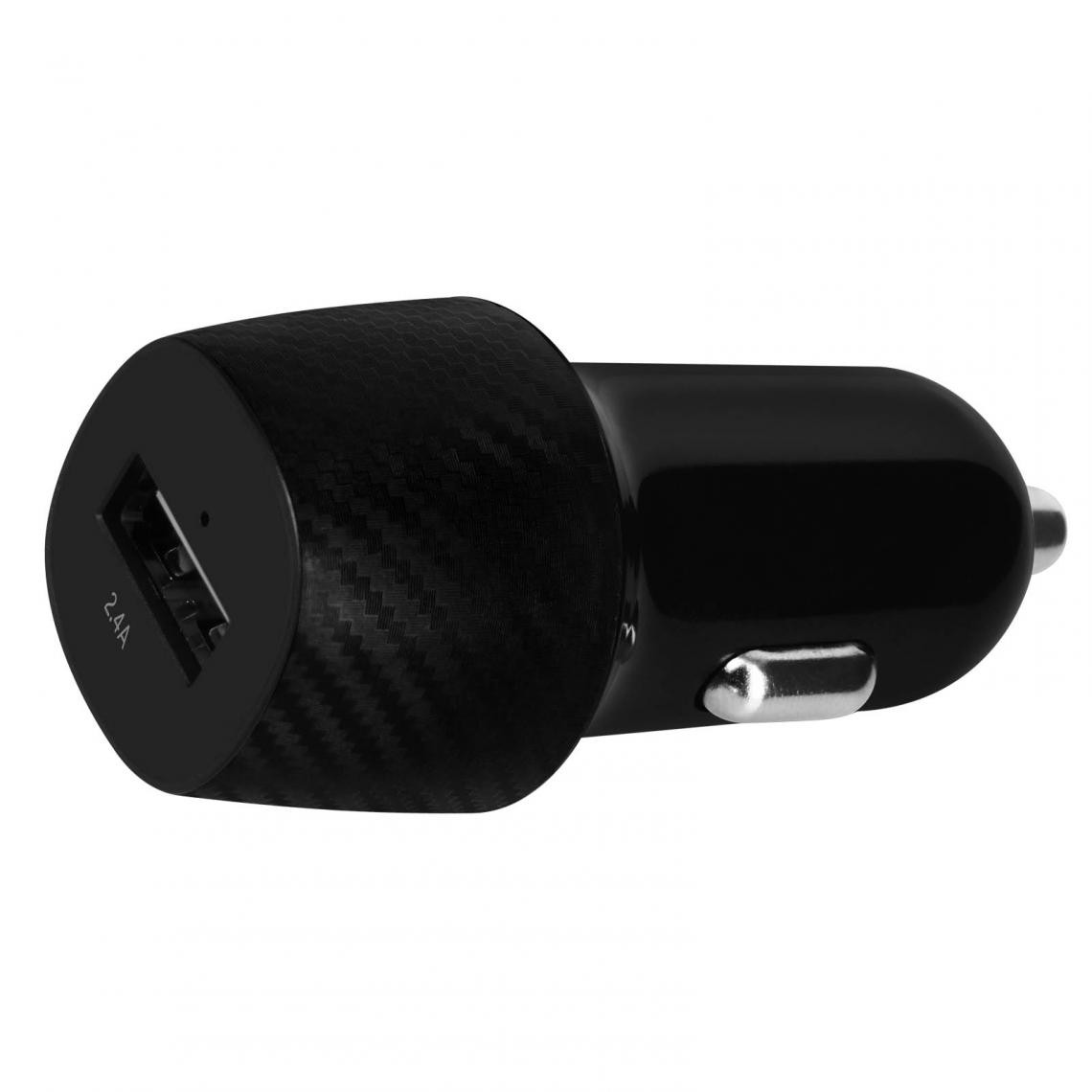 Avizar - Chargeur Voiture USB-A Noir - Chargeur Voiture 12V