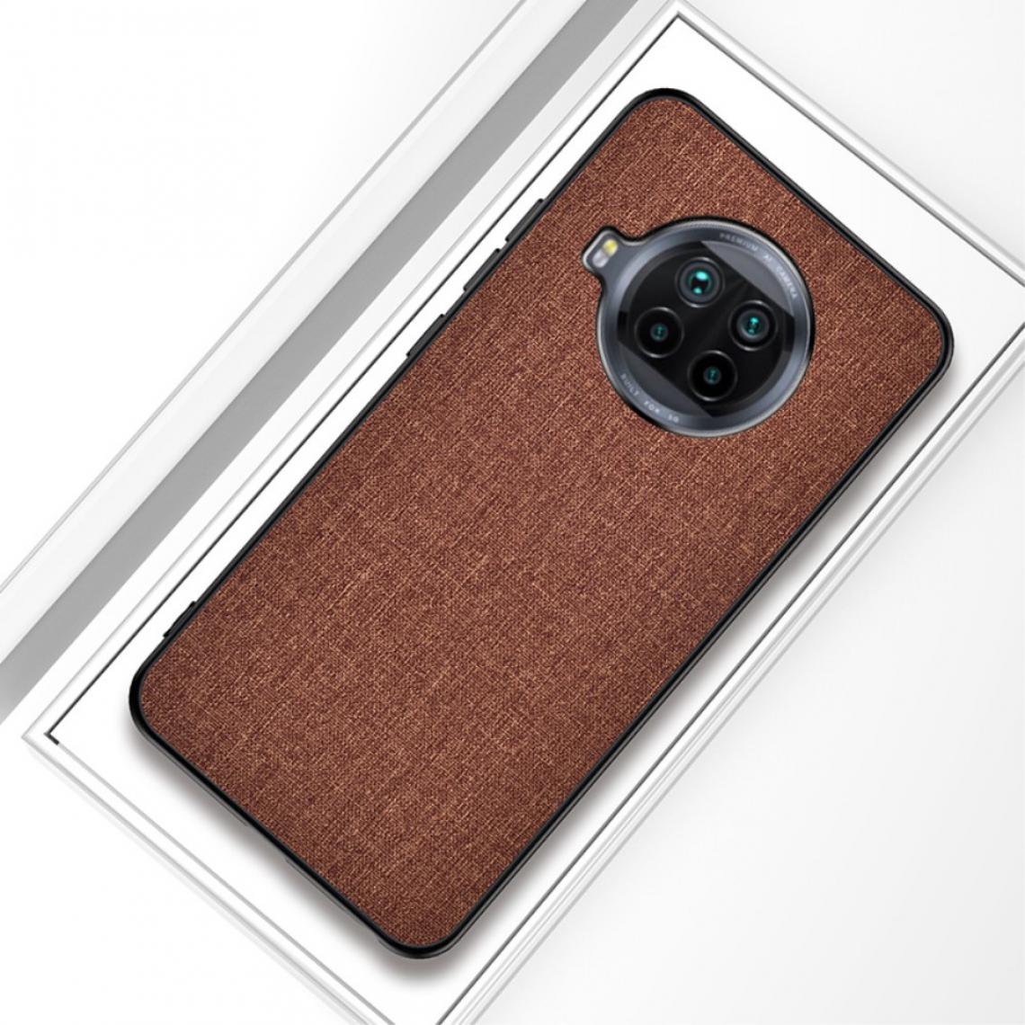 Other - Coque en TPU tissu enduit marron pour votre Xiaomi Mi 10T Lite 5G - Coque, étui smartphone