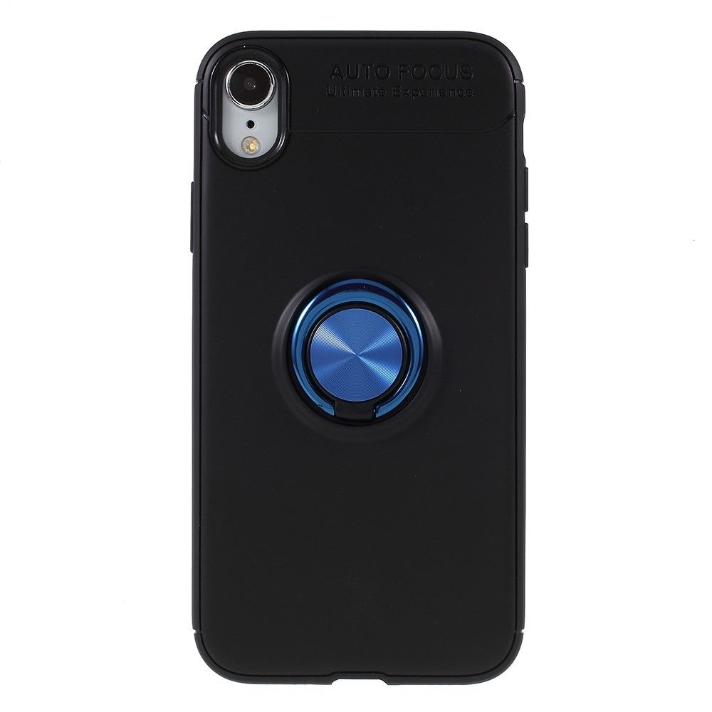 marque generique - Coque en TPU bague noir / bleu pour votre Apple iPhone XR - Autres accessoires smartphone