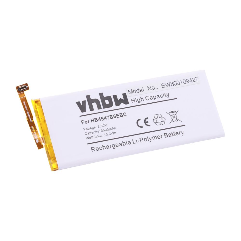 Vhbw - vhbw Li-Polymer Batterie 3500mAh (3.8V) pour téléphone portable, smartphone Huawei Honor 6 Plus, 6 Plus Dual Sim, Remplace: HB4547B6EBC, . - Batterie téléphone