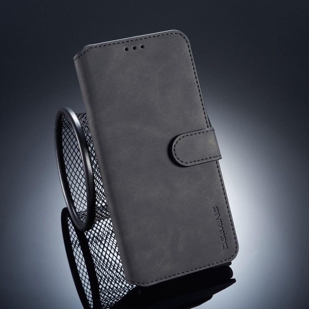 marque generique - Etui en PU style rétro noir pour votre Samsung Galaxy A9 (2018)/A9 Star Pro/A9s - Autres accessoires smartphone