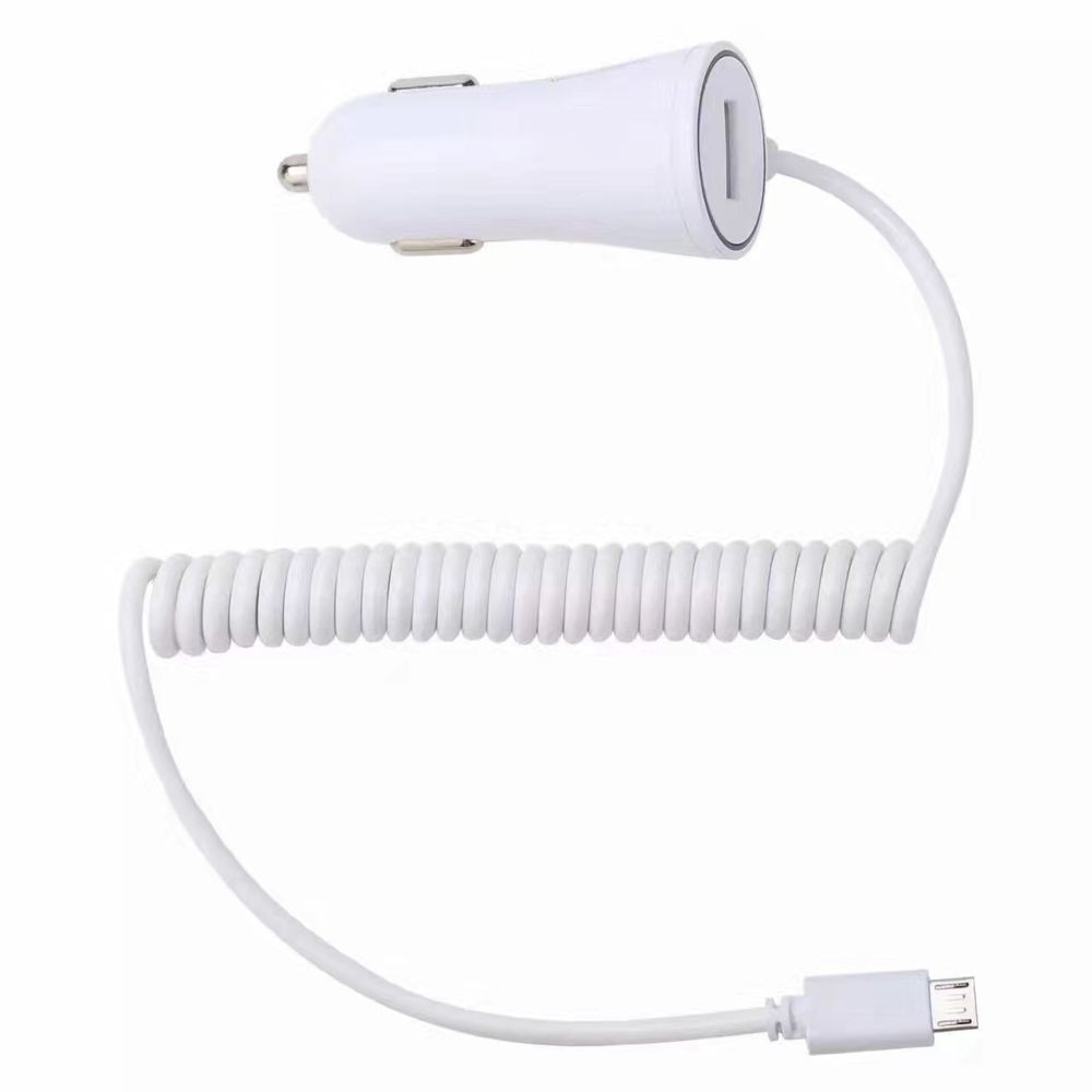 Shot - Cable Chargeur Allume Cigare Micro-USB pour HUAWEI Mate 10 lite Smartphone Android Port USB Prise Voiture Universel (BLANC) - Batterie téléphone