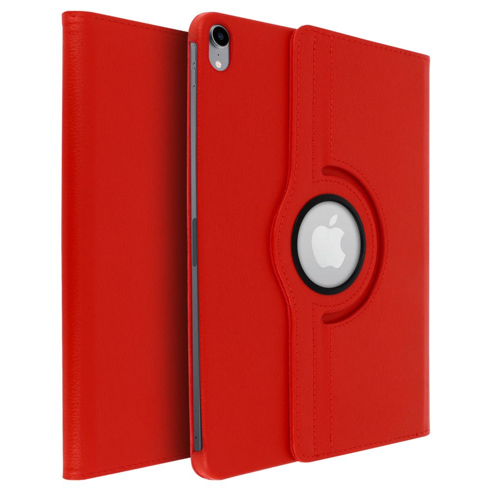 Avizar - Étui Apple iPad Pro 11 Protection Intégrale Support Rotatif 360° rouge - Coque, étui smartphone