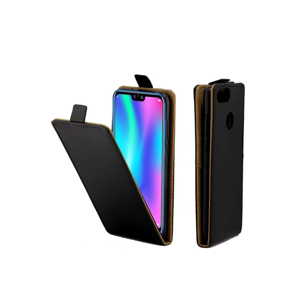 Wewoo - Housse en cuir TPU Flip Style verticale pour Huawei Honor 9i, avec fente pour carte (Noire) - Coque, étui smartphone