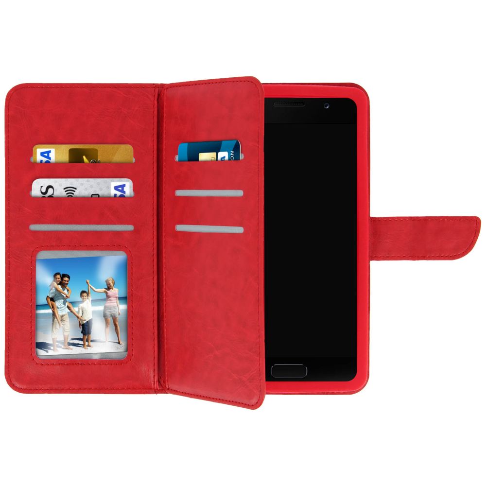 Avizar - Etui Universel Smartphone Housse Portefeuille 6 Porte-carte rouge Taille xl - Coque, étui smartphone