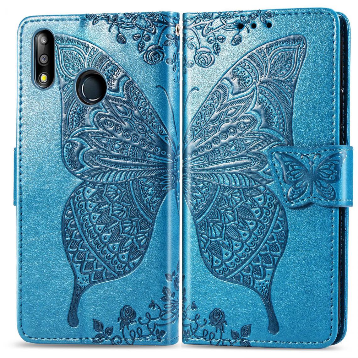 OtterBox - Asus ZB633KL Housse Etui Coque de protection type portefeuille Papillon [Bleu] - Coque, étui smartphone