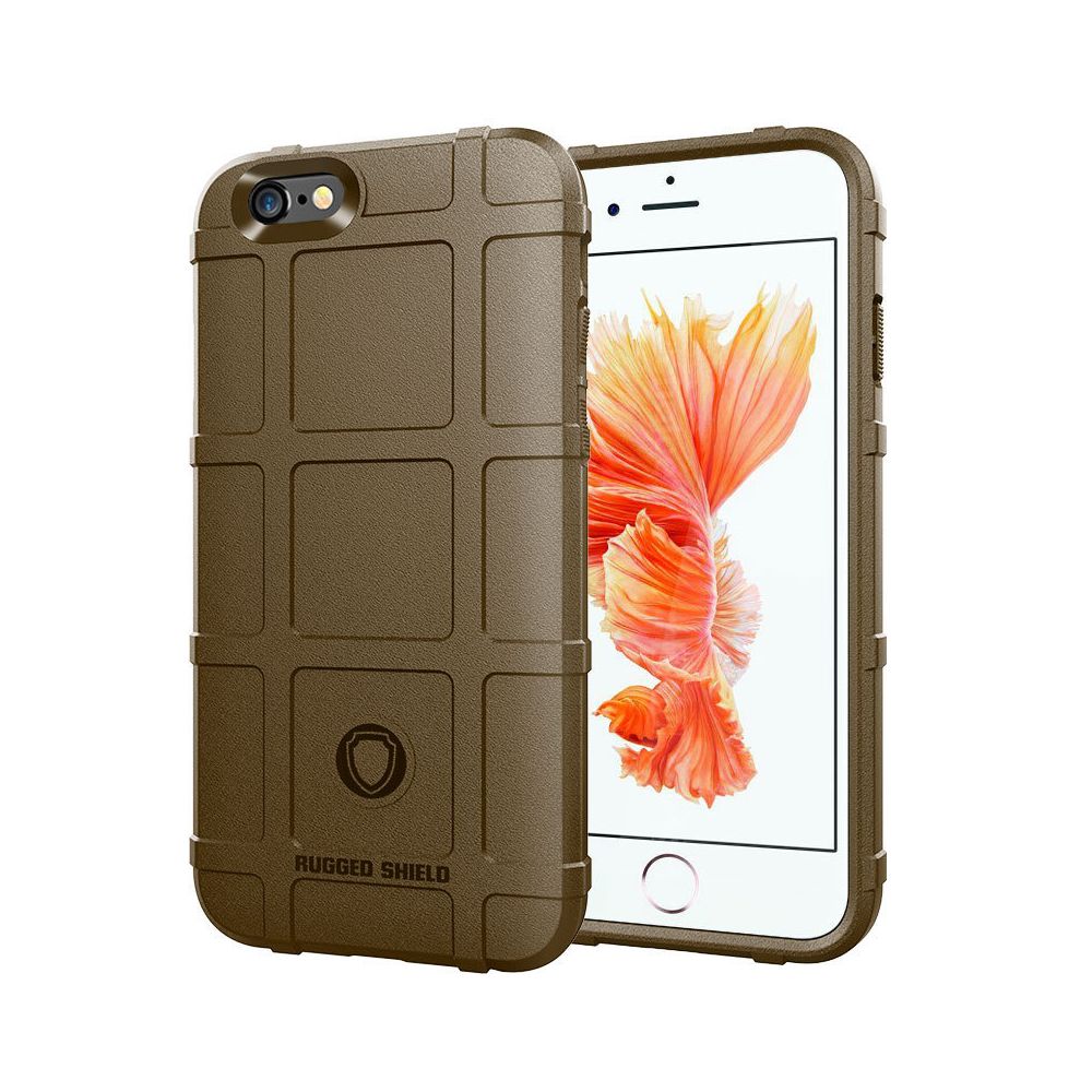 marque generique - Etui Coque de protection durable anti choc pour Apple iPhone 6S - Brun - Autres accessoires smartphone