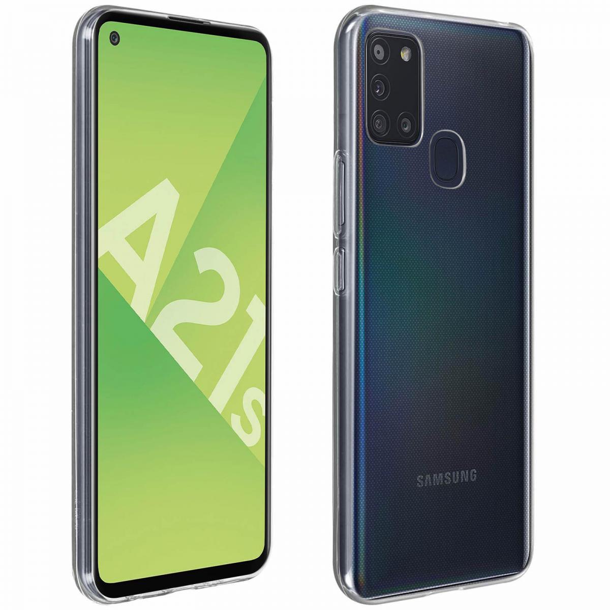 Avizar - Coque Samsung Galaxy A21s Silicone Flexible Résistant Ultra-fine Transparent - Coque, étui smartphone