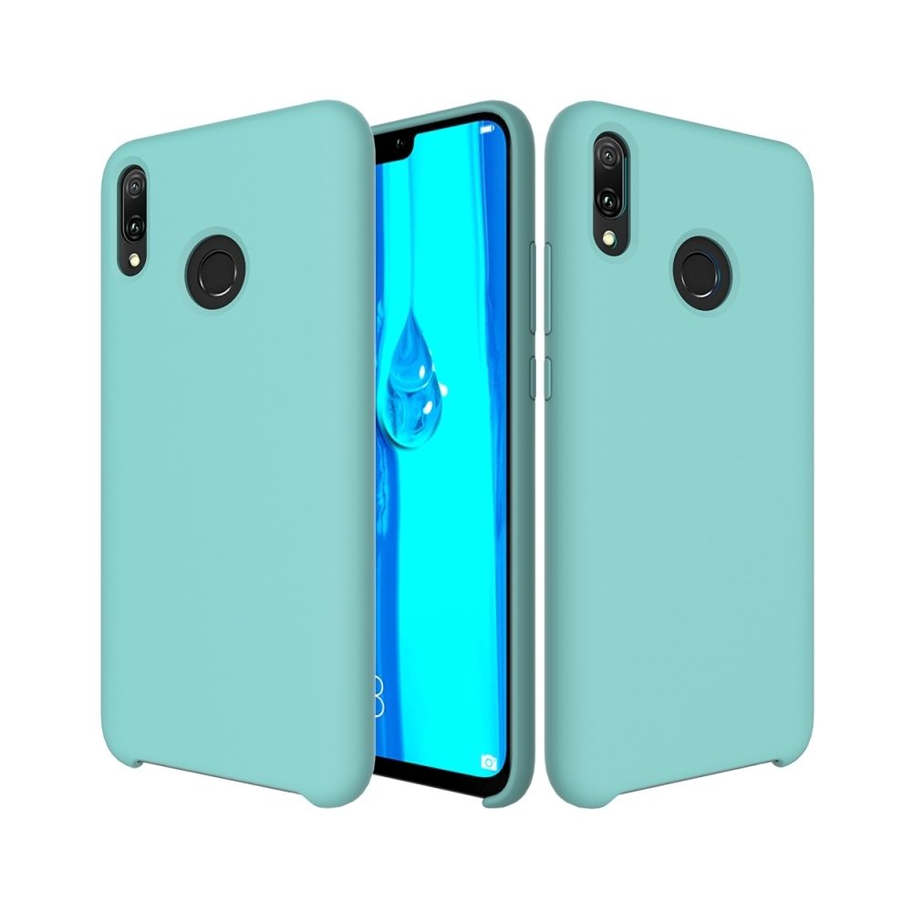 Wewoo - Coque Étui de protection en silicone liquide couleur unie Dropproof pour HuY9 (2019) (Bleu) - Coque, étui smartphone