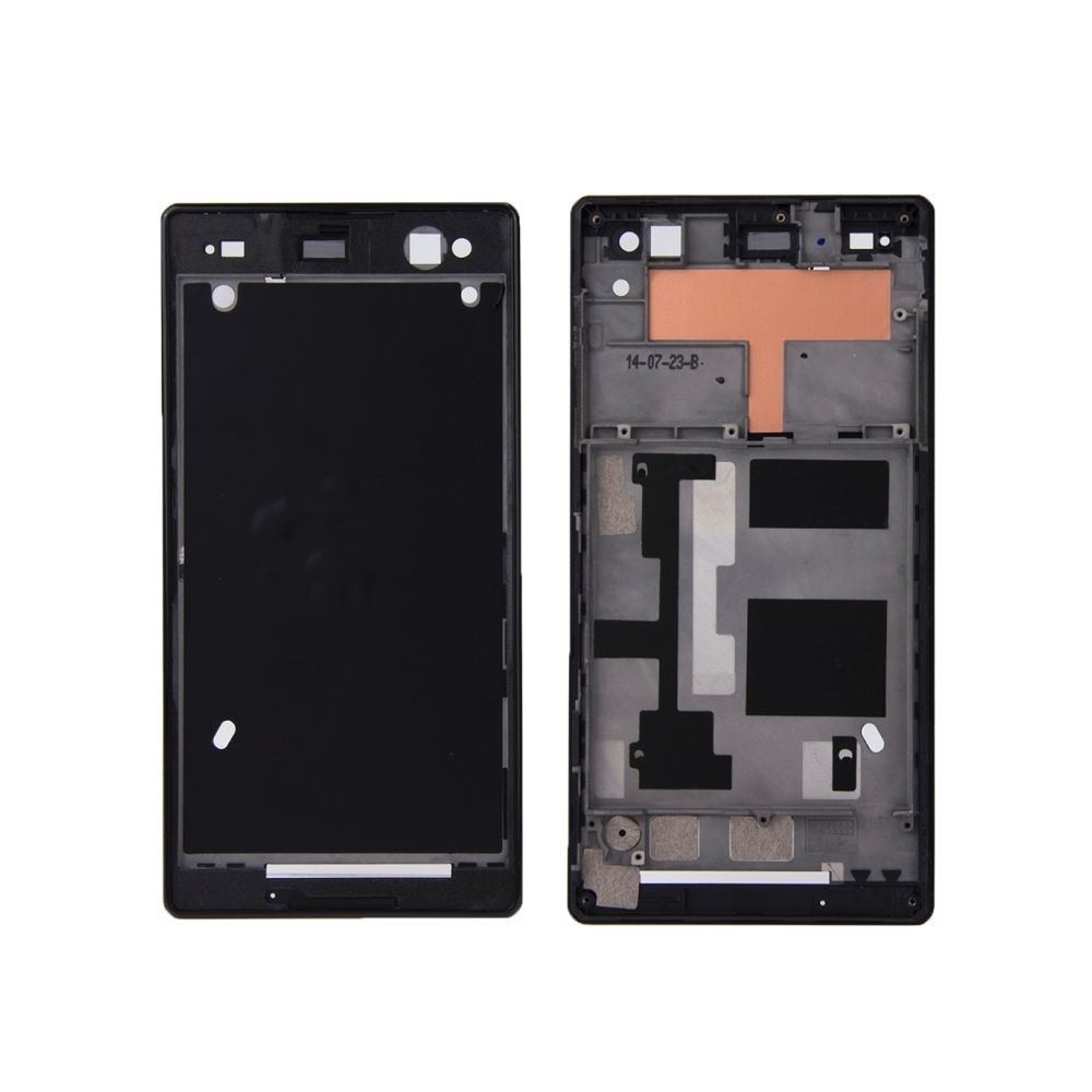 Wewoo - Pour Sony Xperia C3 Noir pièce détachée Remplacement du boîtier avant avec autocollant adhésif - Autres accessoires smartphone