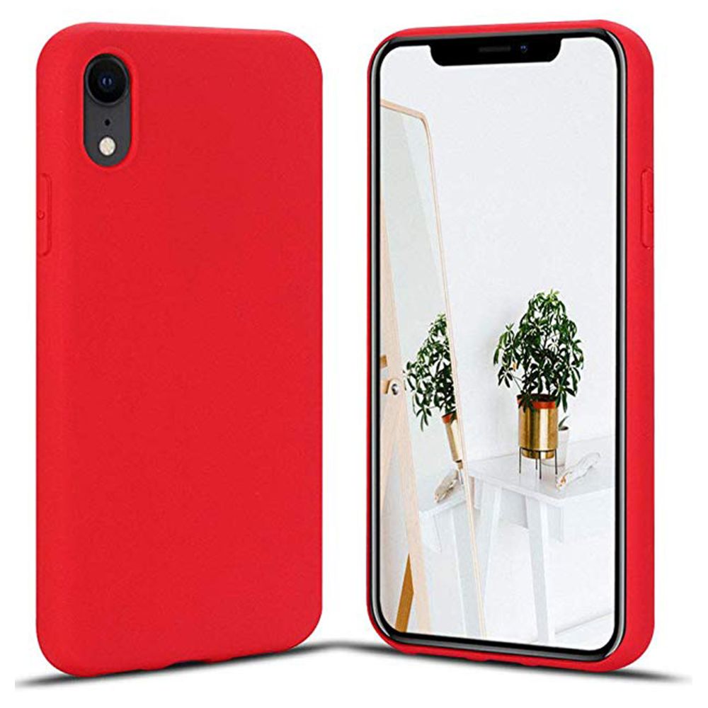 Visiodirect - Coque de protection pour mobile iPhone XR Rouge souple silicone - Visiodirect - - Autres accessoires smartphone