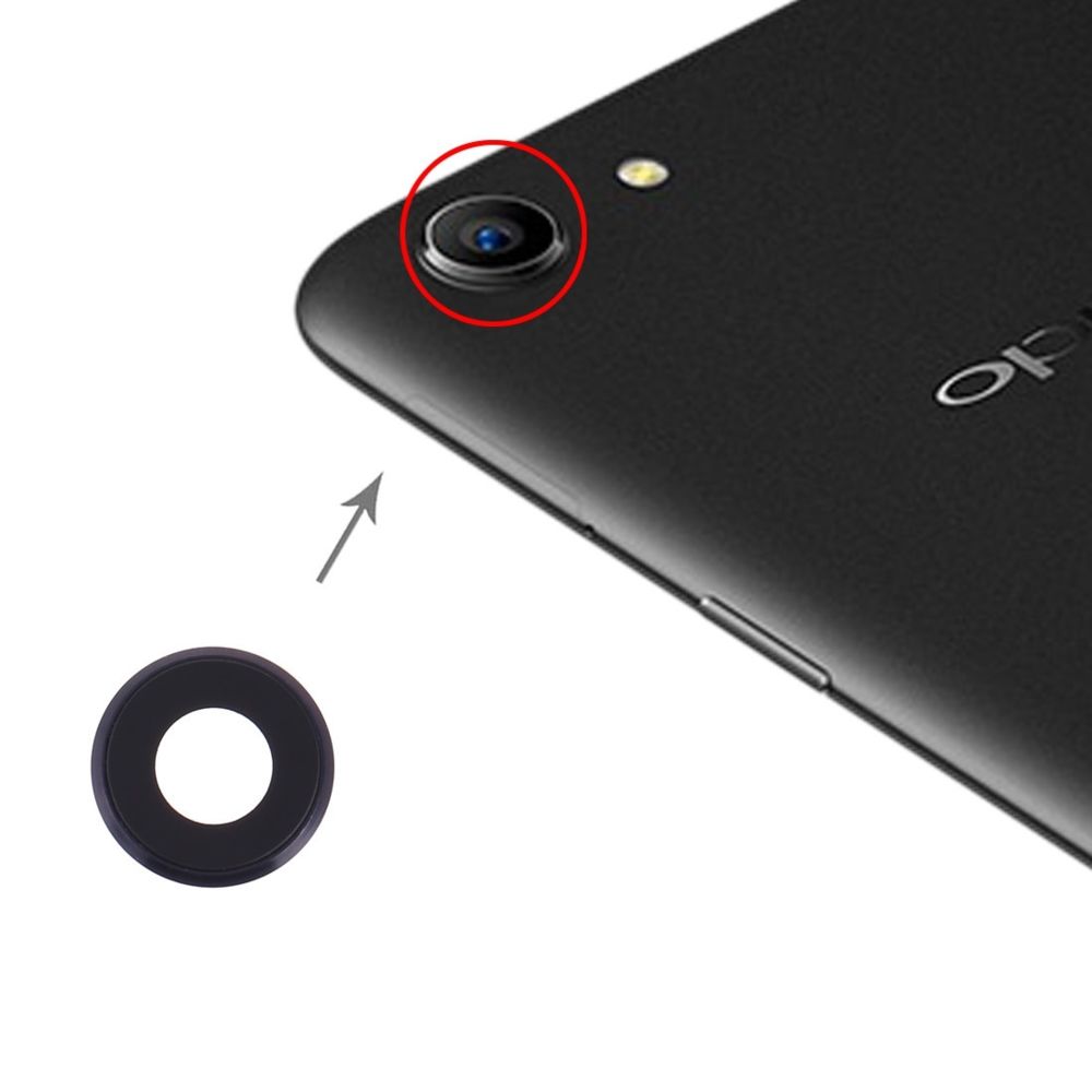 Wewoo - Couvercle de lentille de caméra appareil photo 10 PCS pour OPPO A83 / A1 Noir - Autres accessoires smartphone