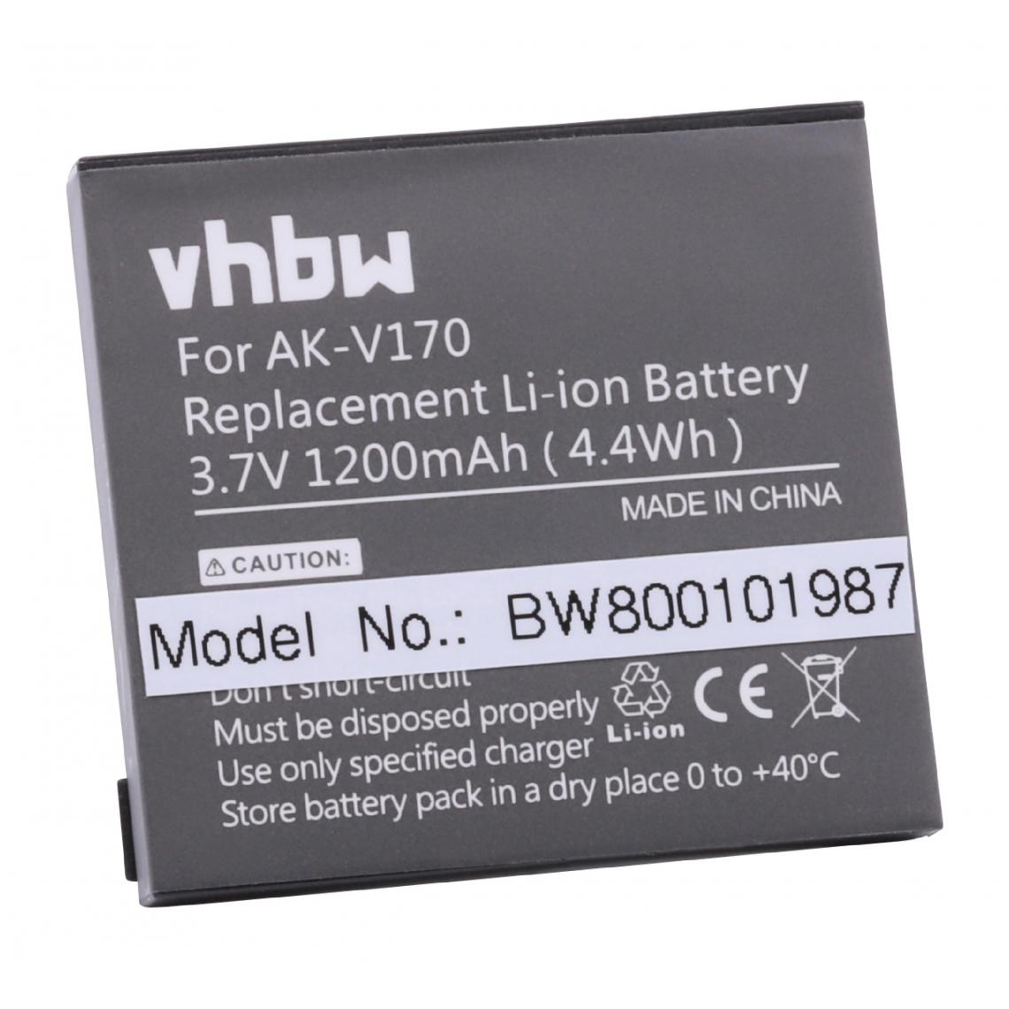 Vhbw - Batterie LI-ION 1200mAh pour téléphones séniors EMPORIA EmporiaLIFEplus, Emporia Life Plus, remplace AK-V170, AK-V 170 - Batterie téléphone