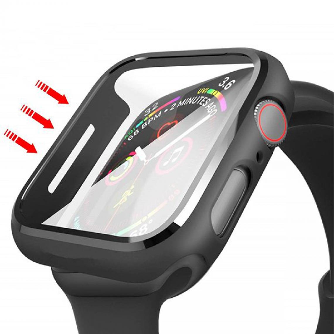 Phonecare - Coque Anti-Impact Apple Watch Series SE - 44mm - Noir - Coque, étui smartphone