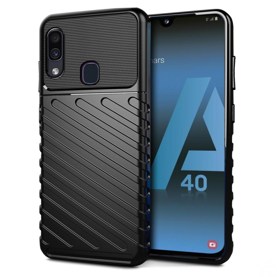 Karylax - Coque de Protection Intégrale en GEL TPU, Coque Anti-chocs Noir pour Samsung Galaxy A40 - Coque, étui smartphone