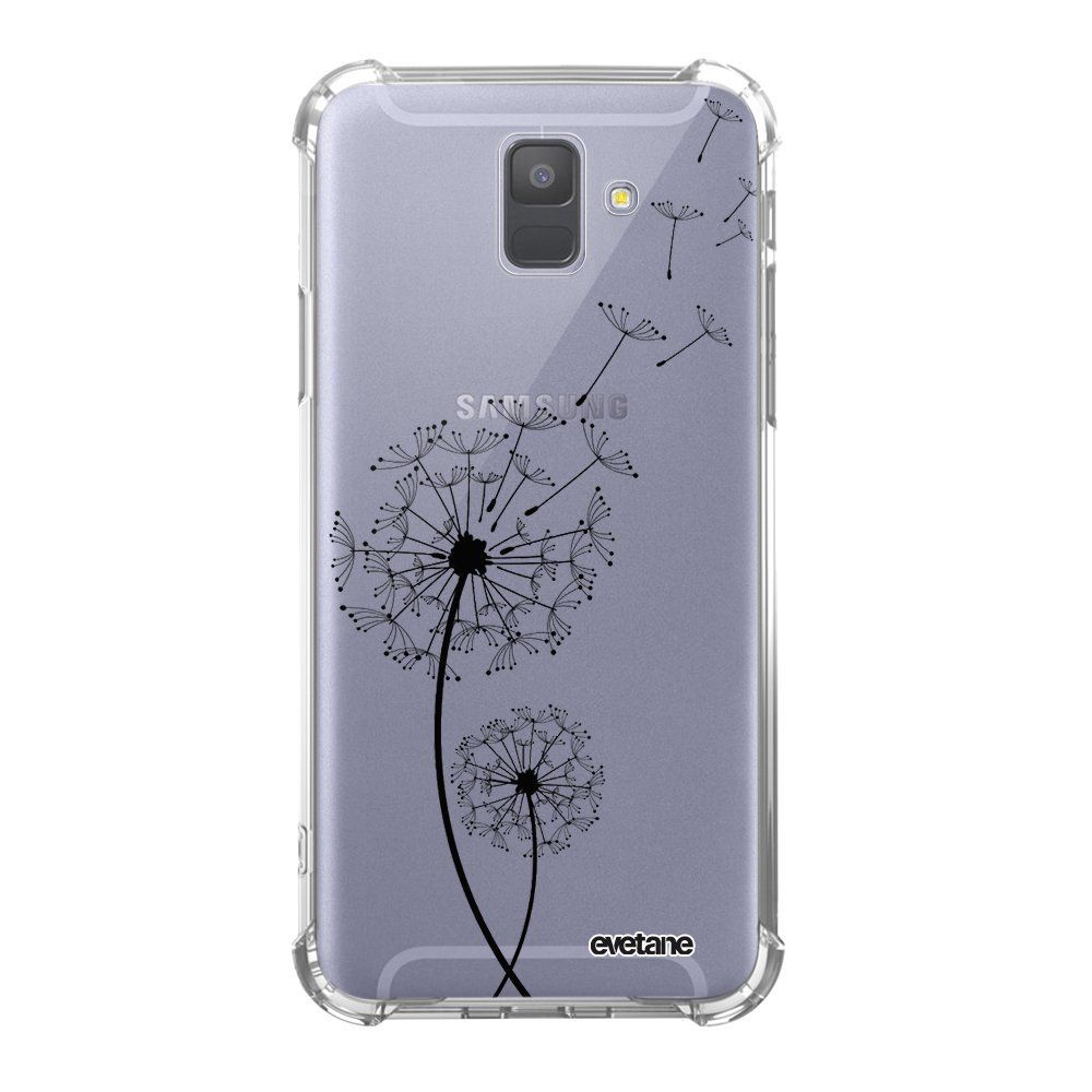 Evetane - Coque Samsung Galaxy A6 2018 anti-choc souple avec angles renforcés transparente Pissenlit Evetane - Coque, étui smartphone