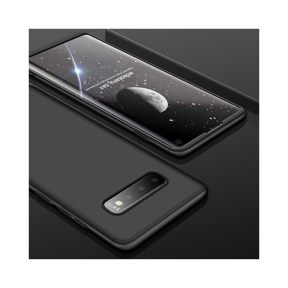 Wewoo - Coque Rigide Étui pour PC à couverture intégrale à trois étages Galaxy S10 noir - Coque, étui smartphone