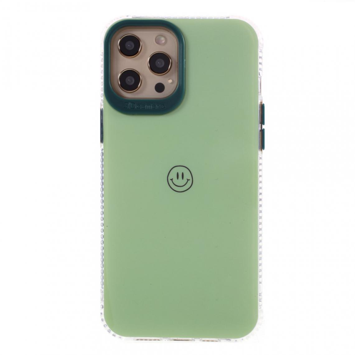 Other - Coque en TPU + acrylique impression de motif de sourire anti-chute vert pour votre Apple iPhone 12 Pro Max - Coque, étui smartphone