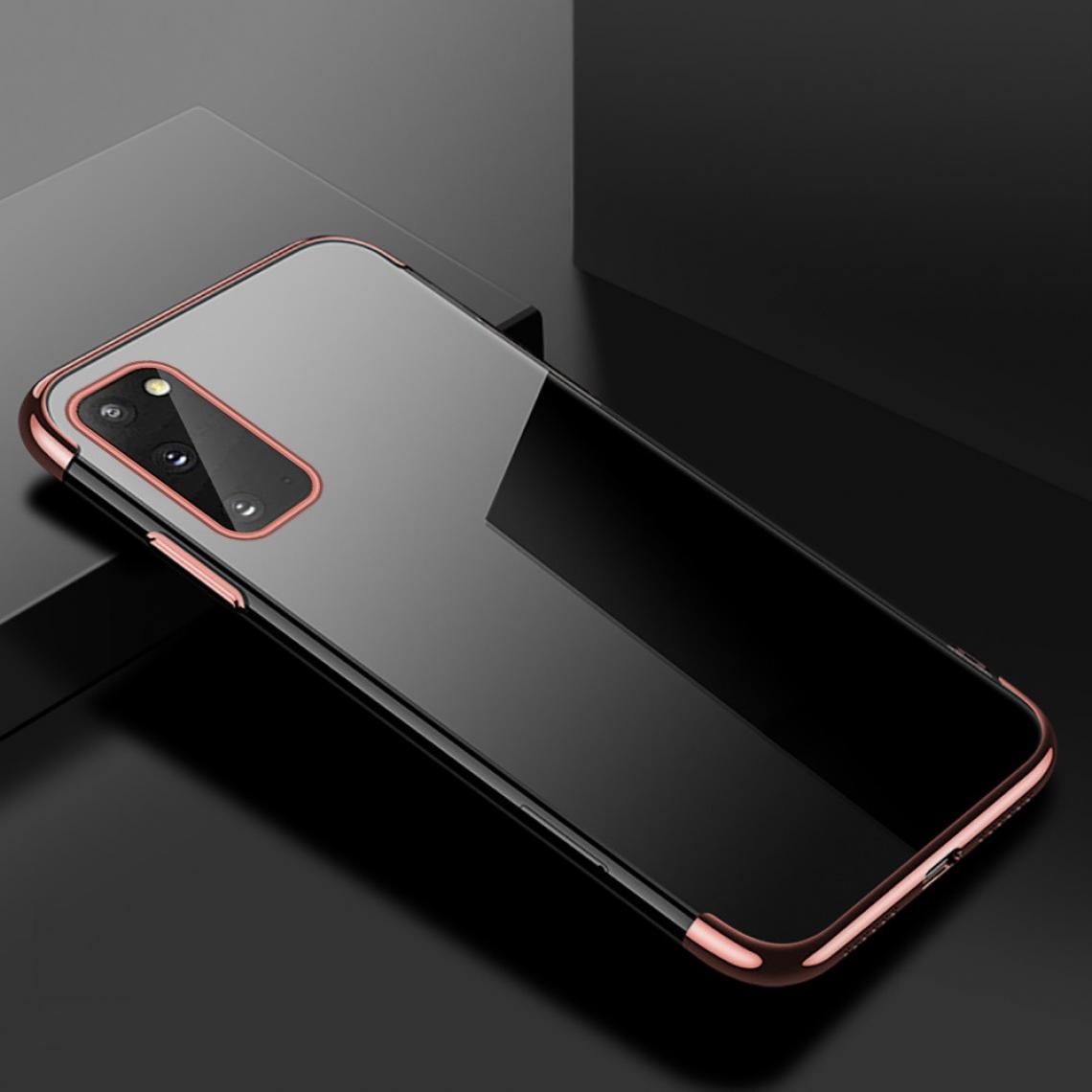 Shot - Coque Silicone Bord pour "SAMSUNG Galaxy A42" Bumper Fine Transparente (ROSE) - Coque, étui smartphone