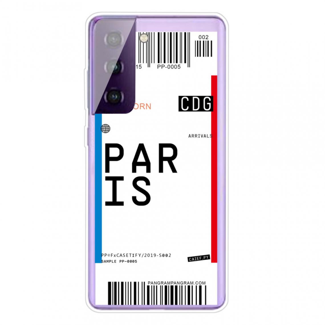 Other - Coque en TPU Contrôle d'embarquement créatif PARIS pour votre Samsung Galaxy S21 FE - Coque, étui smartphone