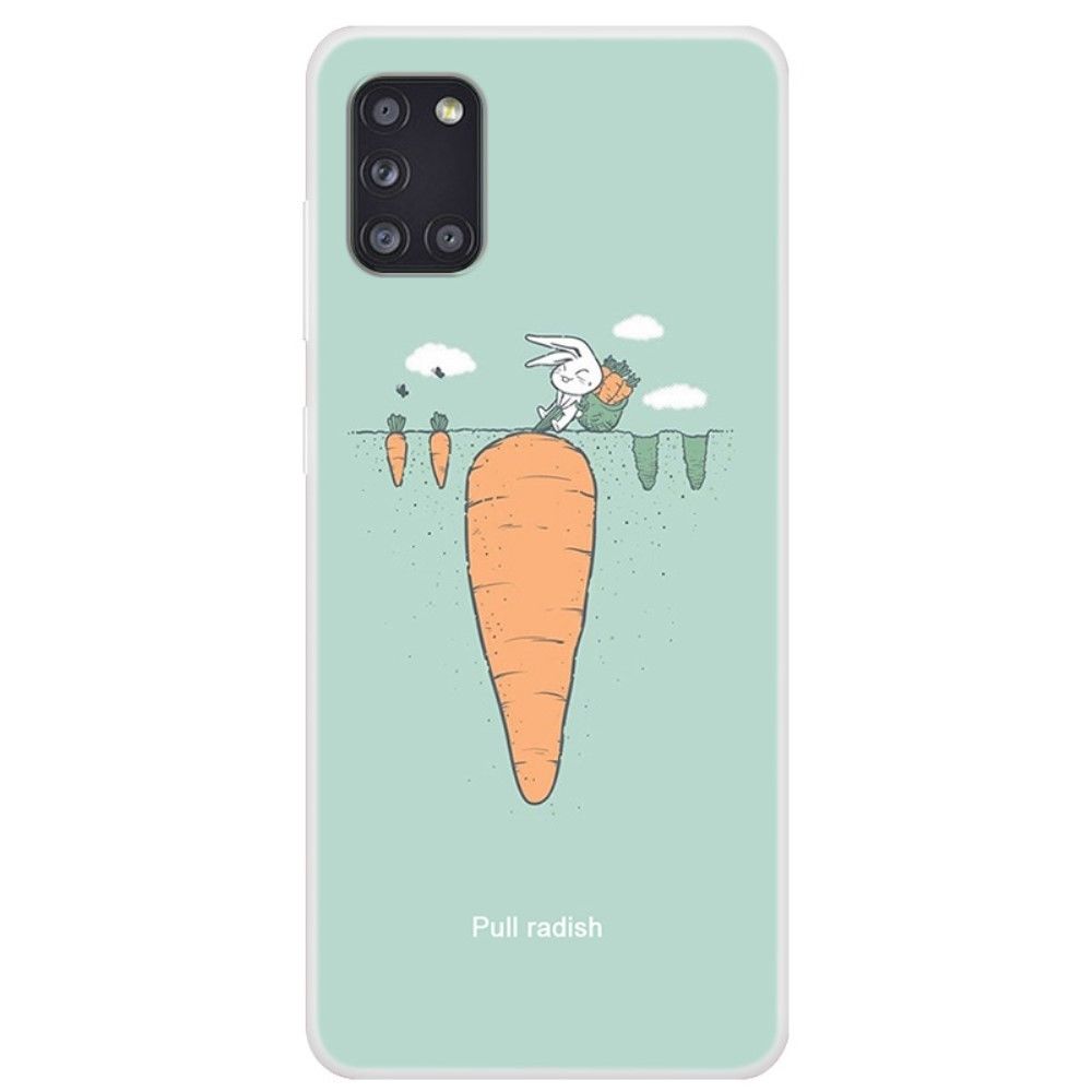 Generic - Coque en TPU impression de beaux motifs souple carotte pour votre Samsung Galaxy A31 - Coque, étui smartphone