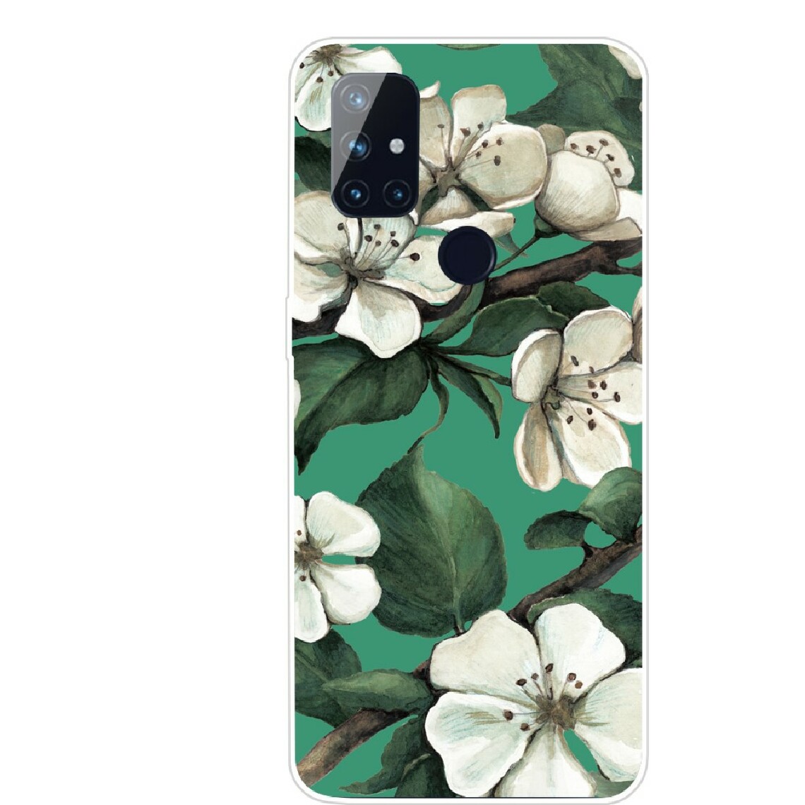 Other - Coque en TPU impression de motifs fleur blanche pour votre OnePlus Nord N10 5G - Coque, étui smartphone