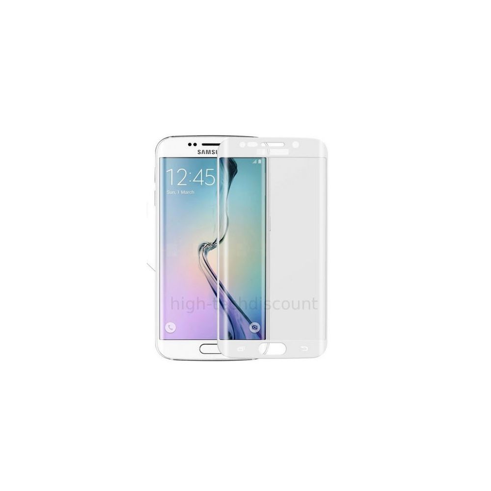 Htdmobiles - Film de protection vitre verre trempé incurvé intégral pour Samsung G928F Galaxy S6 Edge Plus - BLANC - Protection écran smartphone