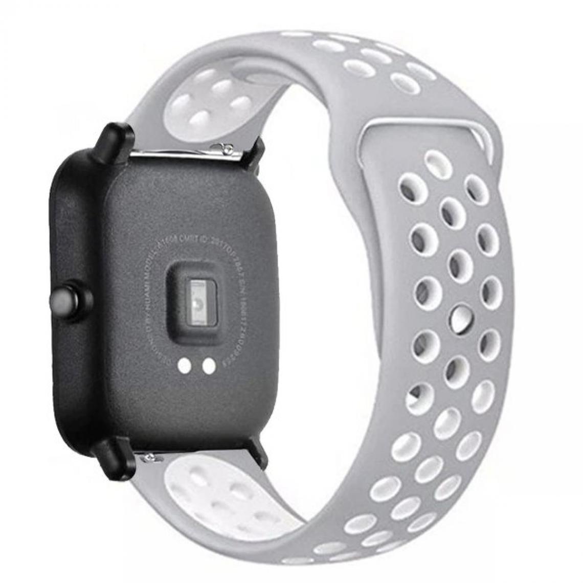 Phonecare - Bracelet SportyStyle pour Samsung Gear S2 Classic - Gris / Blanc - Autres accessoires smartphone