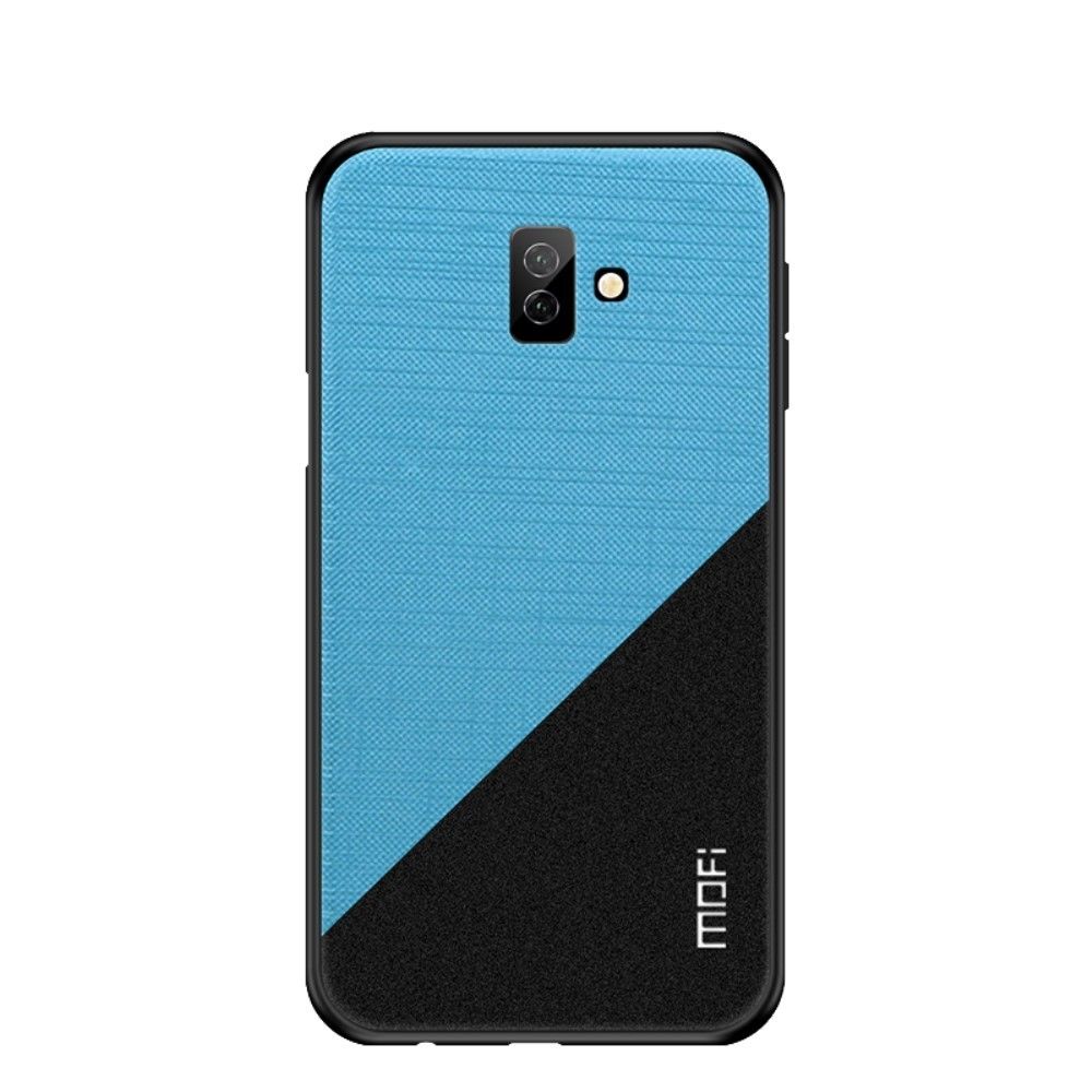 marque generique - Coque en TPU combo de tissu fin bleu pour votre Samsung Galaxy J6 Plus - Autres accessoires smartphone