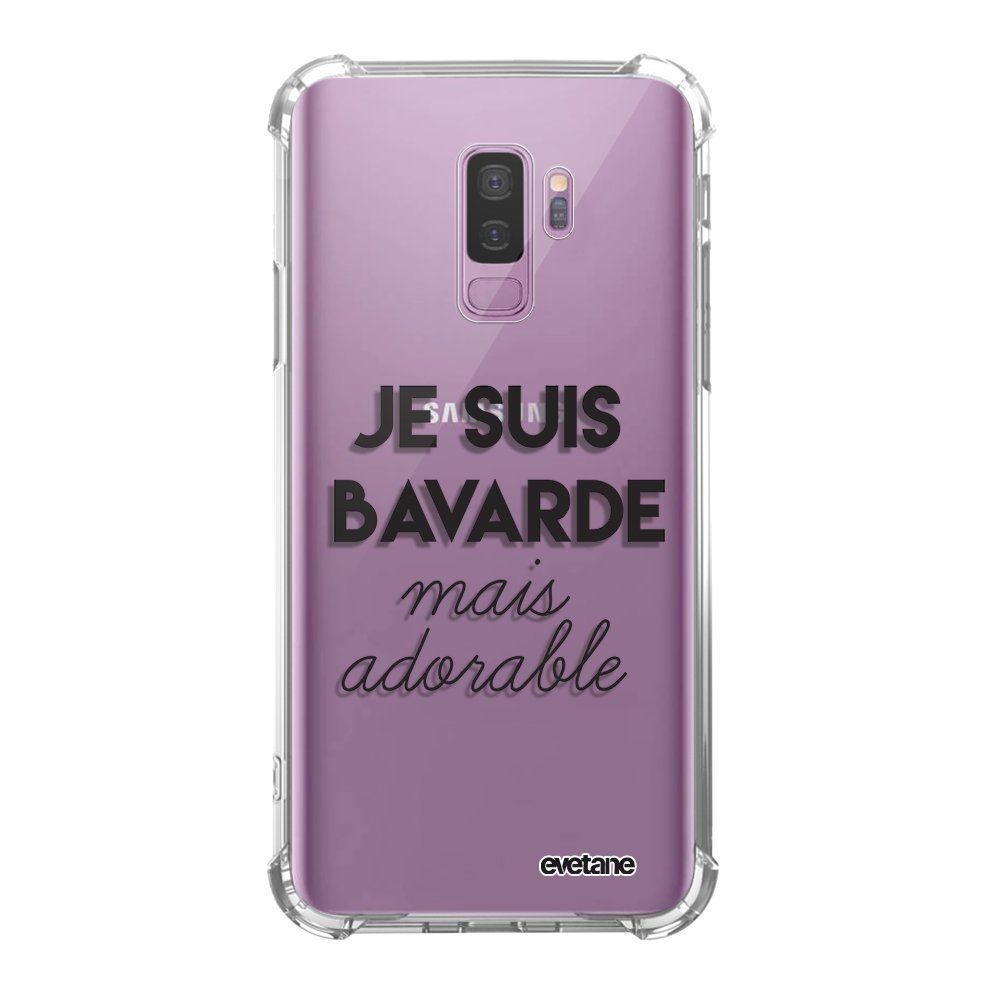 Evetane - Coque Samsung Galaxy S9 Plus anti-choc souple avec angles renforcés transparente Bavarde Mais Adorable Evetane - Coque, étui smartphone