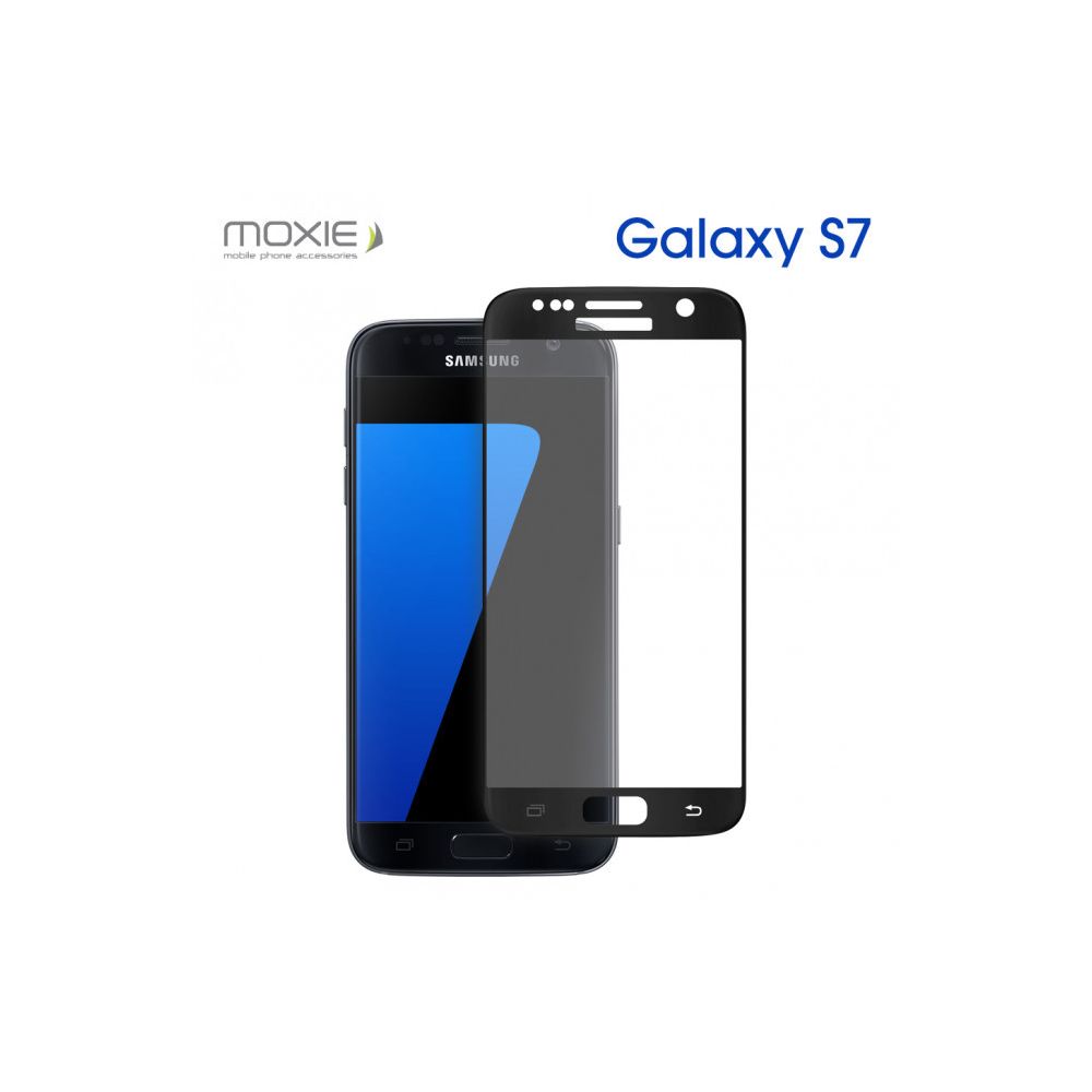 Moxie - Verre Trempé 2.5D Moxie 0.2mm incurvé Noir Samsung Galaxy S7 - Autres accessoires smartphone