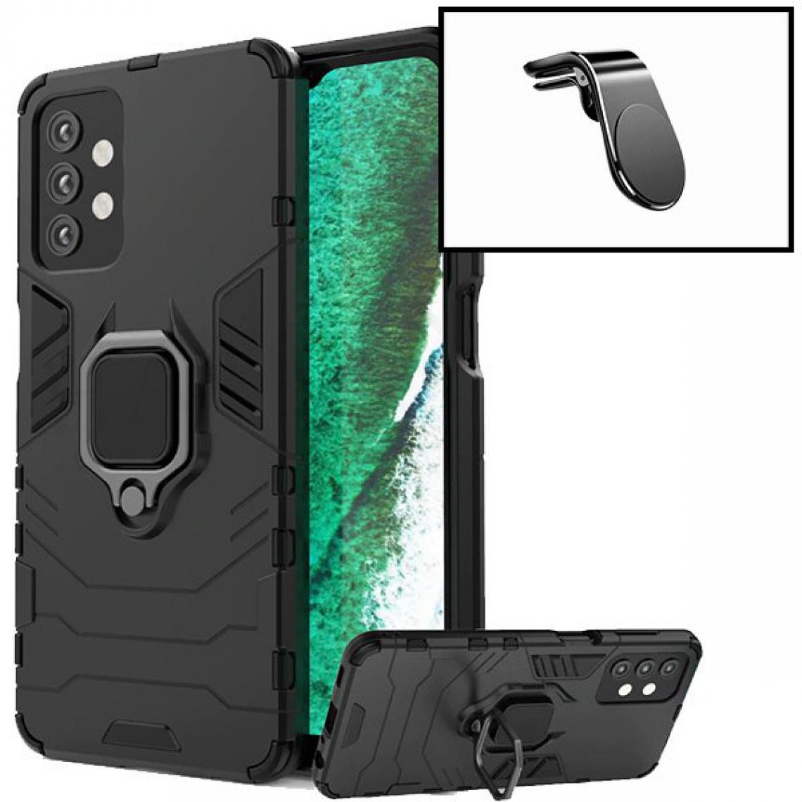 Phonecare - Kit Support Magnétique de Voiture + Coque Protection Militaire Anti-Impact pour Samsung Galaxy A52s 5G - Coque, étui smartphone