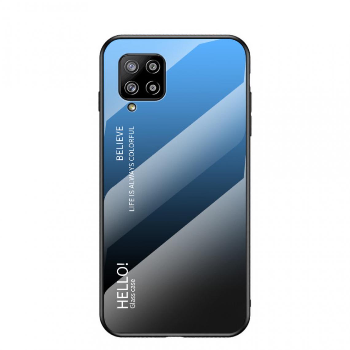 Other - Coque en TPU dégradé de bord souple bleu/noir pour votre Samsung Galaxy A42 5G - Coque, étui smartphone