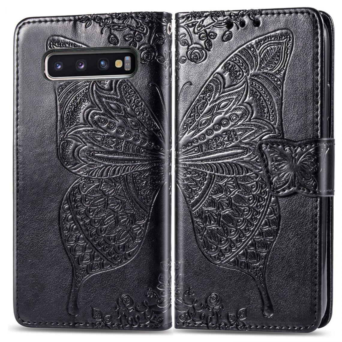 OtterBox - Samsung Galaxy S10 Housse Etui Coque de protection type portefeuille Papillon [Noir] - Coque, étui smartphone