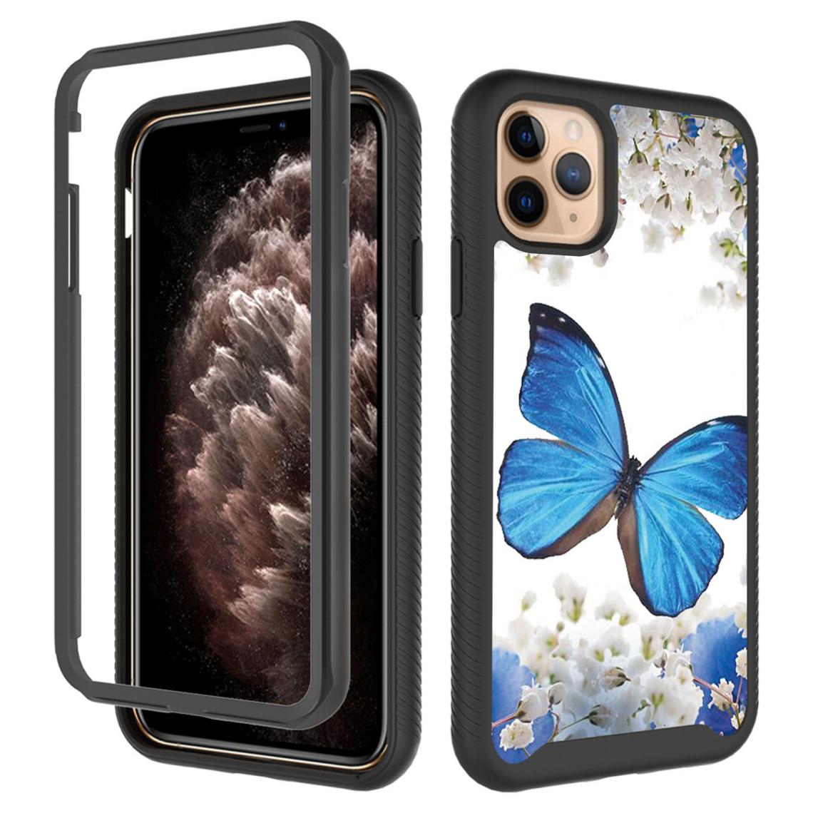 OtterBox - iPhone 11 Pro (5.8inch) Housse Etui Coque de protection (3 in 1) [Bleu Papillon] - Coque, étui smartphone