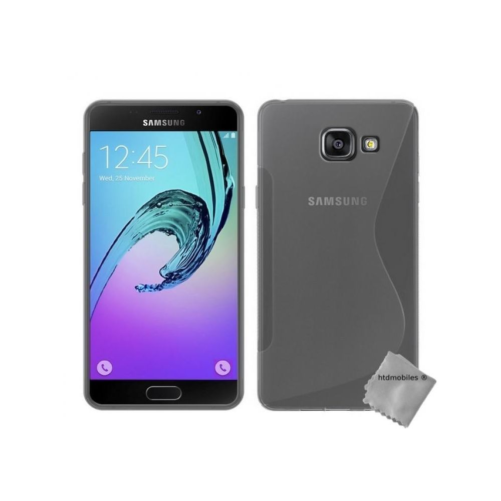 Htdmobiles - Housse etui coque pochette silicone gel fine pour Samsung Galaxy A5 (2016) + verre trempe - TRANSPARENT - Autres accessoires smartphone