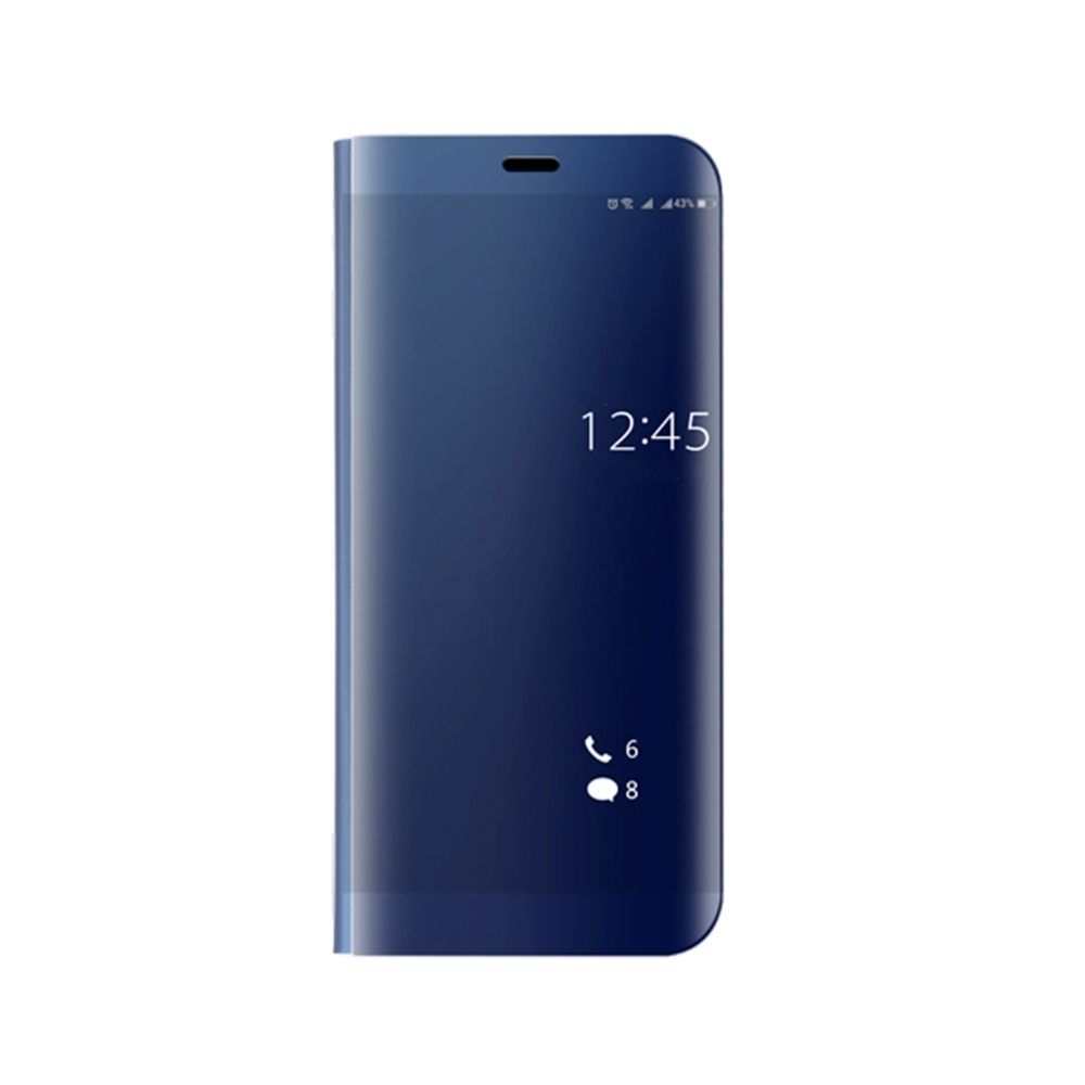 Wewoo - Housse Étui bleu pour Huawei Mate 9 Pro Galvanoplastie PC + PU Horizontal Flip de protection avec support de Stand & Sleep / Fonction de réveil - Coque, étui smartphone