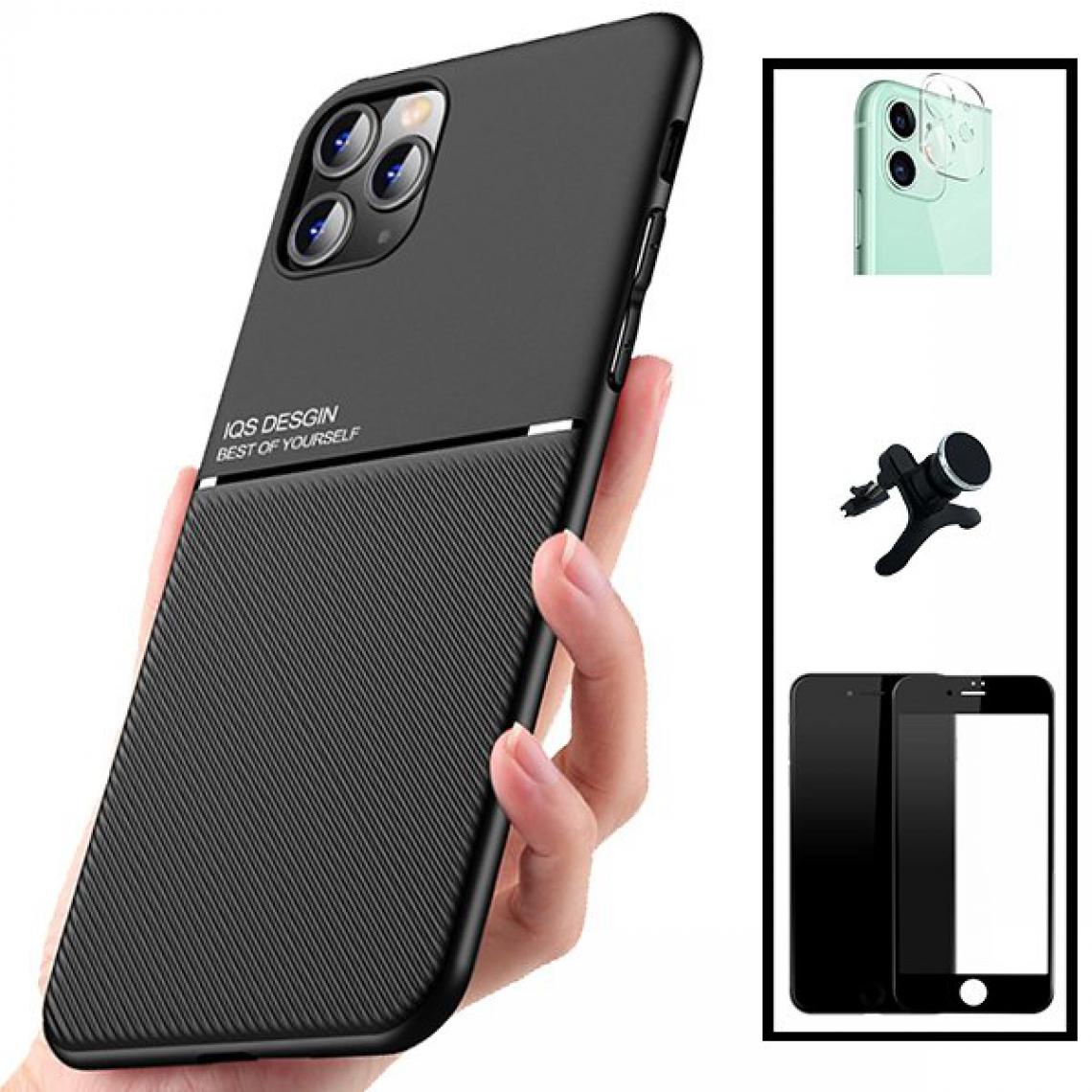 Phonecare - Kit Coque Magnetic Lux + 5D Full Cover + Film de Caméra Arrière + Support de Voiture Magnétique Renforcé - iPhone 8 - Coque, étui smartphone