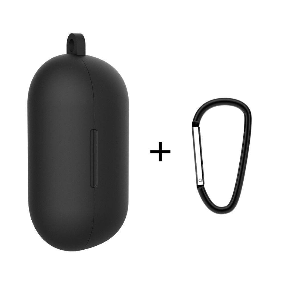 Generic - Coque en silicone avec crochet suspendu noir pour votre HAYLOU GT1 Earphone - Coque, étui smartphone
