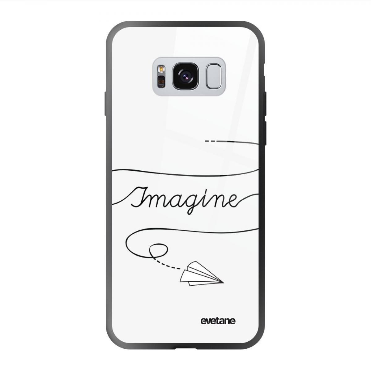 Evetane - Coque Galaxy S8 soft touch noir effet glossy Imagine Design Evetane - Coque, étui smartphone