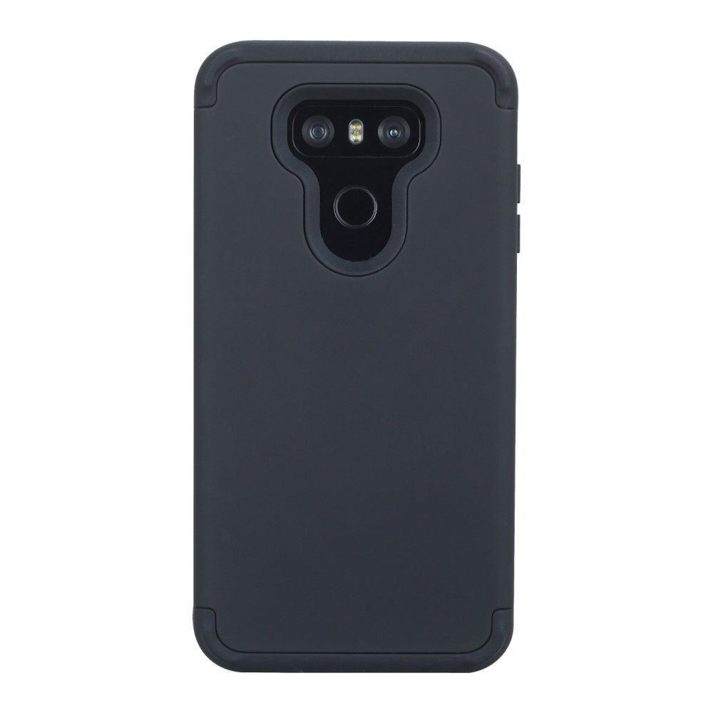 marque generique - Coque en TPU noir hybride antichoc amovible pour LG G6 - Autres accessoires smartphone