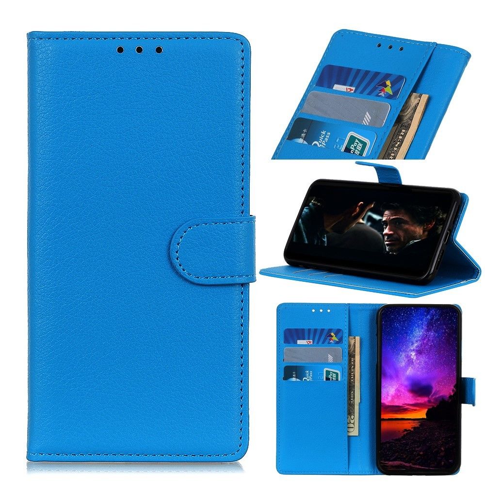 Generic - Etui en PU avec support bleu pour votre Samsung Galaxy Xcover Pro - Coque, étui smartphone
