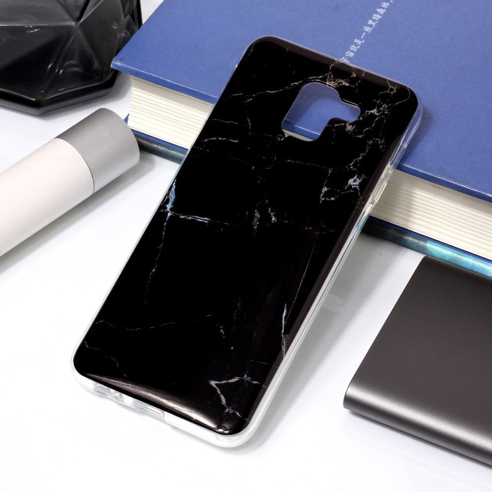 marque generique - Coque en TPU marbre couleur noir pour votre Samsung Galaxy J6 (2018) - Autres accessoires smartphone
