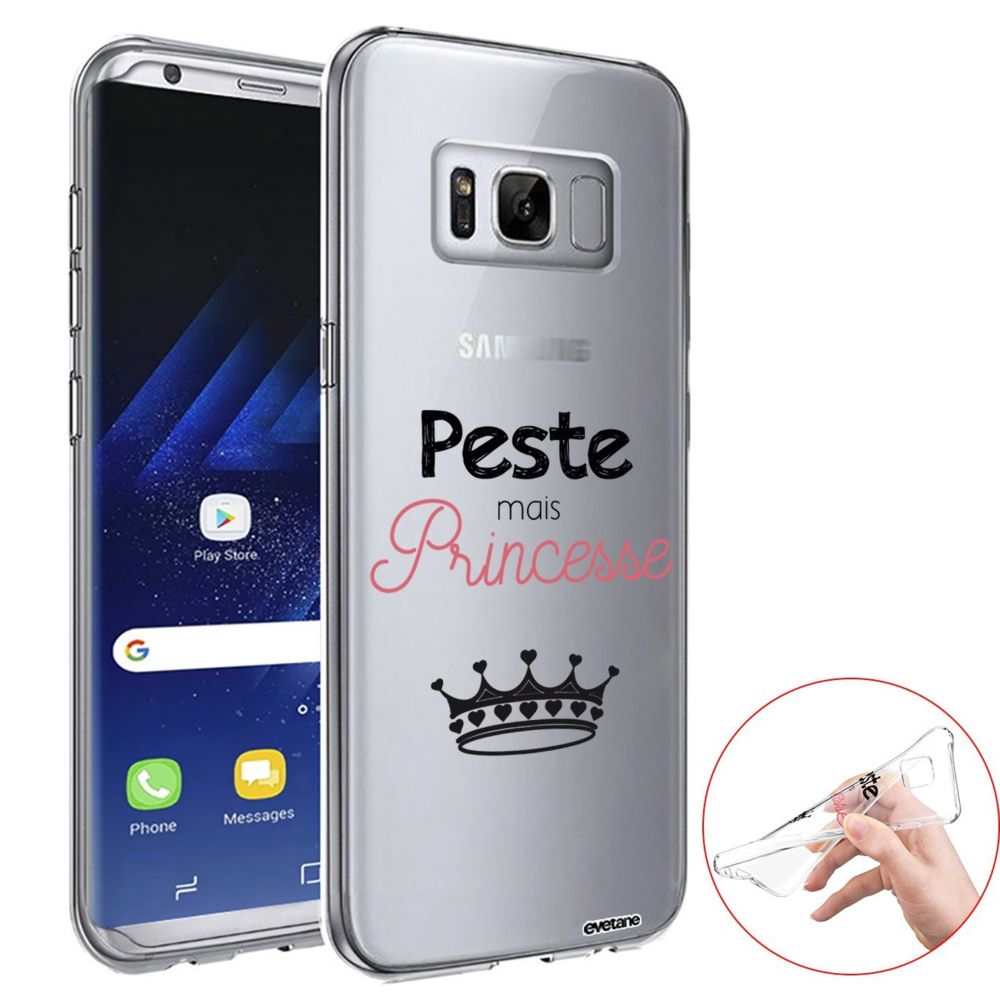 Evetane - Coque Samsung Galaxy S8 Plus 360 intégrale transparente Peste mais Princesse Ecriture Tendance Design Evetane. - Coque, étui smartphone