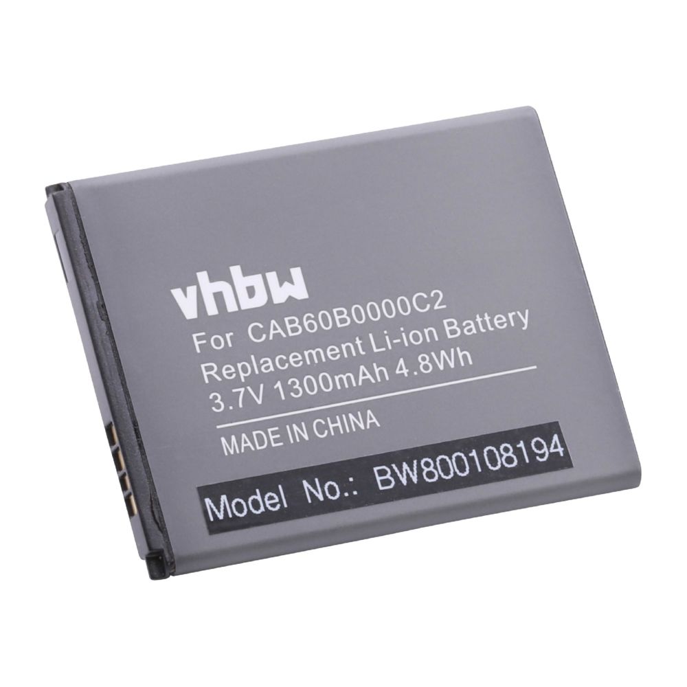 Vhbw - Batterie Li-Ion vhbw 1300mAh (3.7V) pour Smartphone Alcatel One Touch OT-4030, OT-4030D, OT-4030X .Remplace: CAB60B0000C2, CAB60B0001C2, TLiB50B. - Batterie téléphone