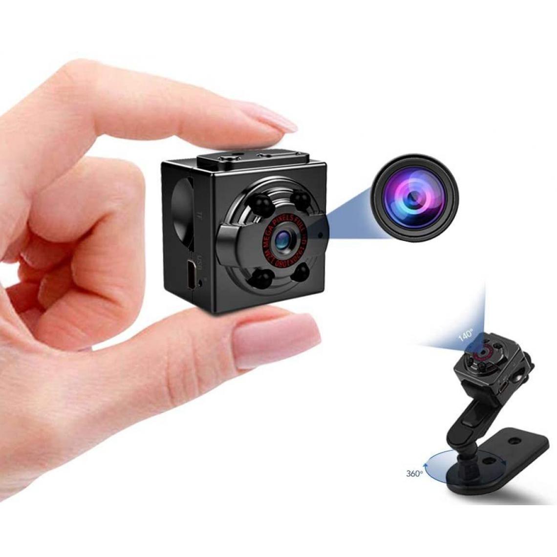 Chrono - SQ8 Mini caméra 1080p Full HD avec vision nocturne et activation du mouvement pour caméras de sécurité cachées intérieur et extérieur(noir) - Autres accessoires smartphone