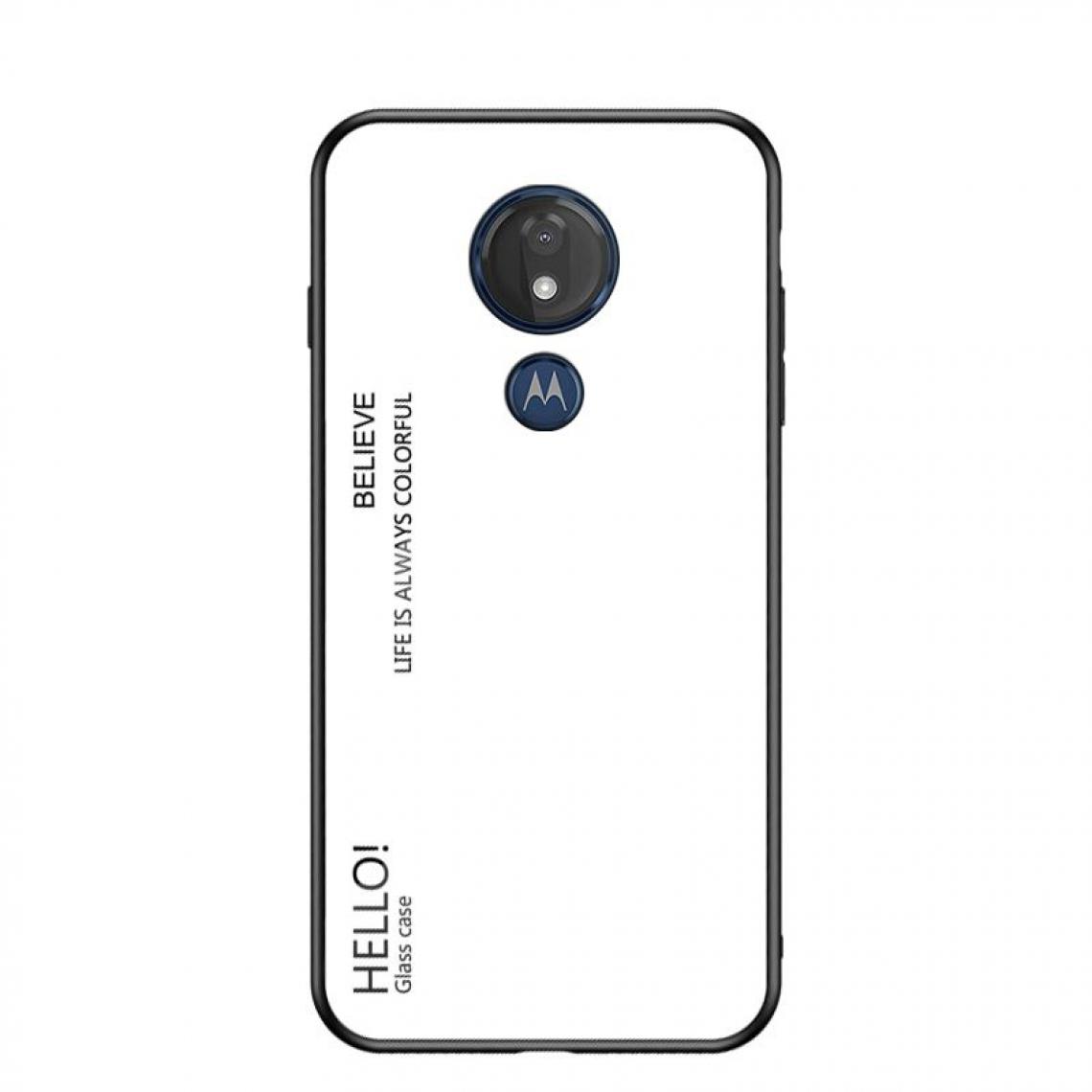 OtterBox - Housse Etui Coque de protection pour Moto G7 Power Arriere Rigide dégradé [Blanc] - Coque, étui smartphone