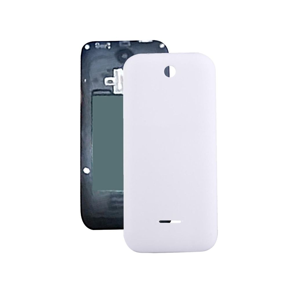 Wewoo - Coque arrière blanc pour Nokia 225 Couverture de batterie en plastique couleur unie pièce détachée - Autres accessoires smartphone